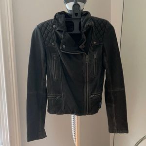 AllSaints leather biker jacket US 0